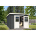 Outdoor Life Products | Tuinhuis Nadia 275 x 275 | Gecoat | Carbon Grey-Wit 210338-01